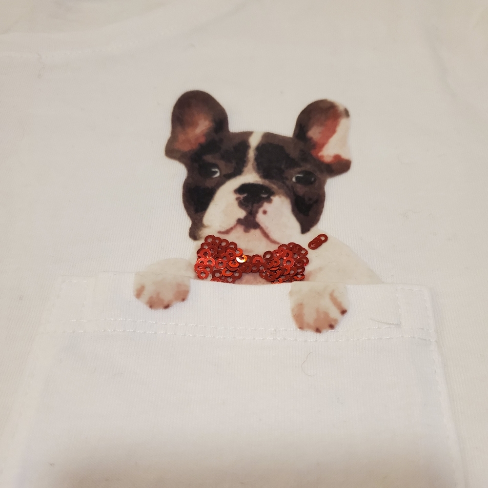 🆕️H&M Dog In Pocket Tee - Picture 2 of 6
